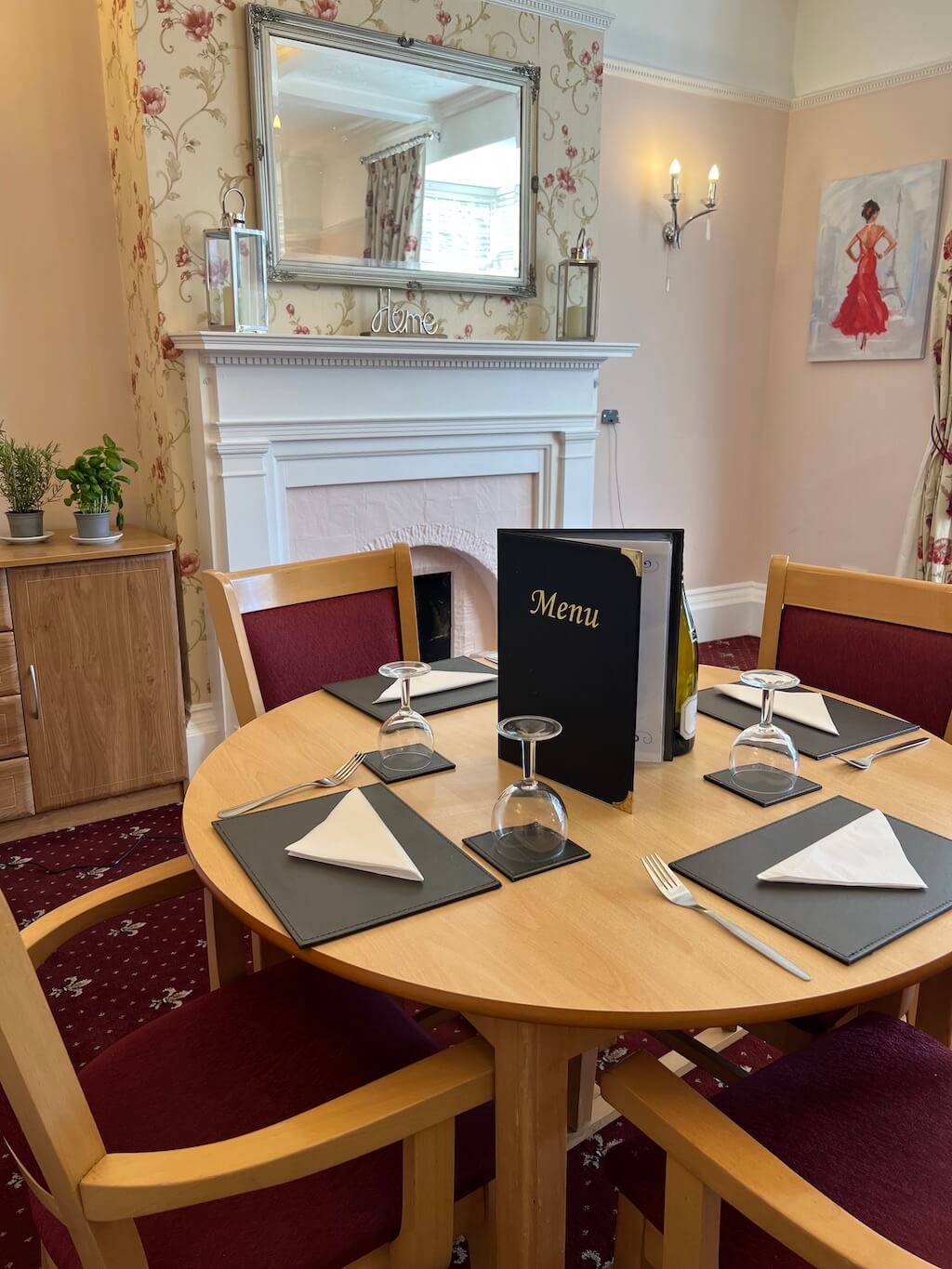 Dining room table and chairs