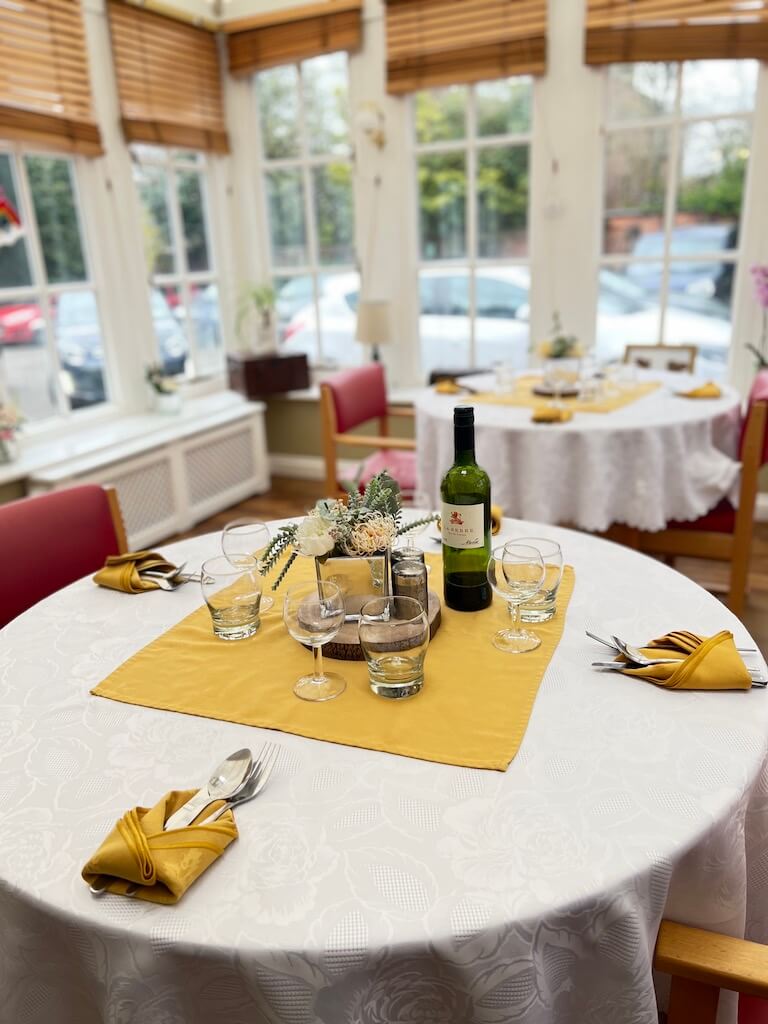 Dining room table and chairs