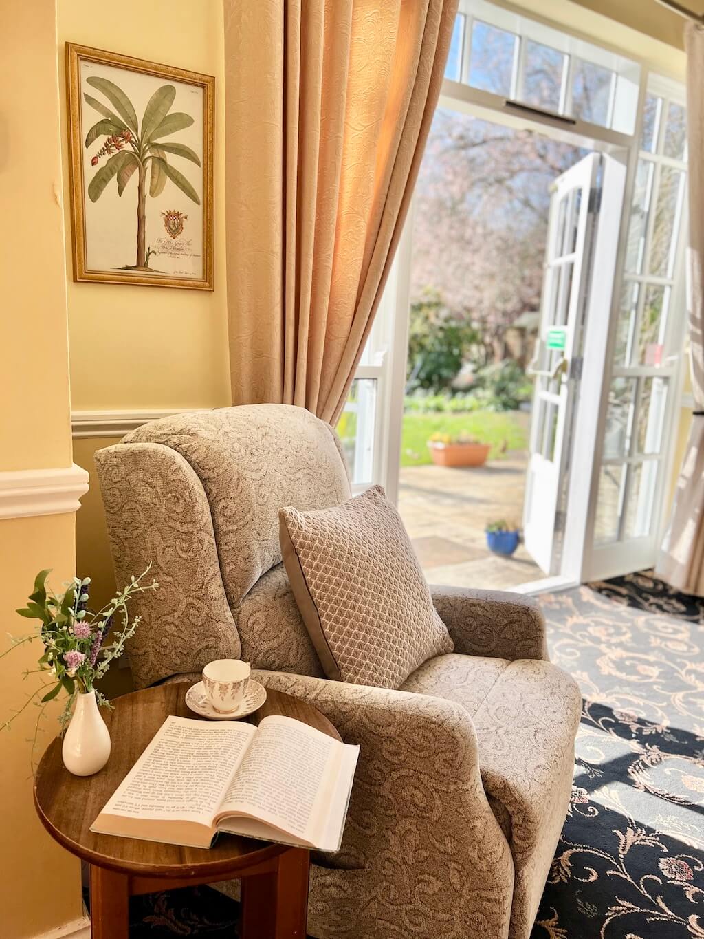 Chair and book